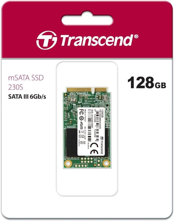 Transcend TS128GMSA230S 128GB mSATA SATAIII SSD - Image 2