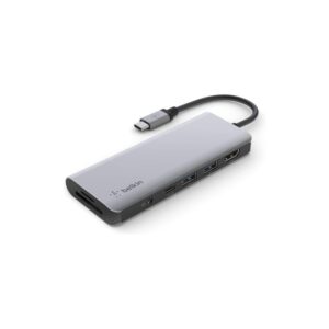 Belkin Adapter - USB-C 7-in-1 HDMI + PD 100W + 2 USB + SD + Mcro SD (AVC009btSGY)