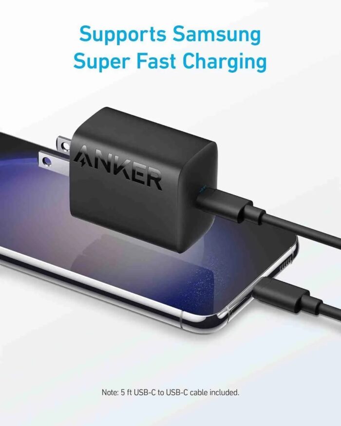 Anker 321 Charger (30W) with 5 ft USB-C to USB-C Cable - Image 8