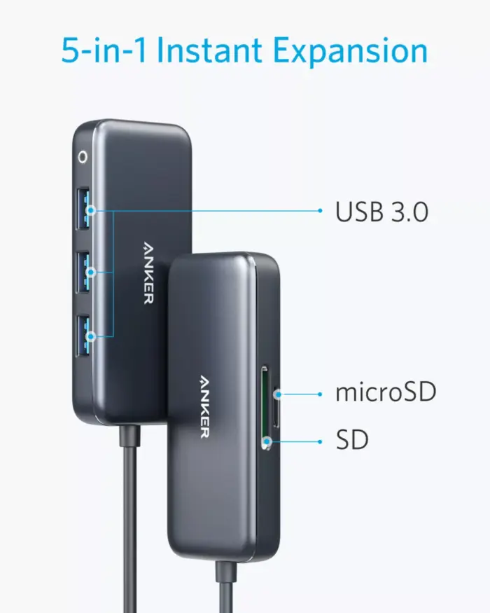 Anker Premium 5-in-1 USB-C Hub - Image 8