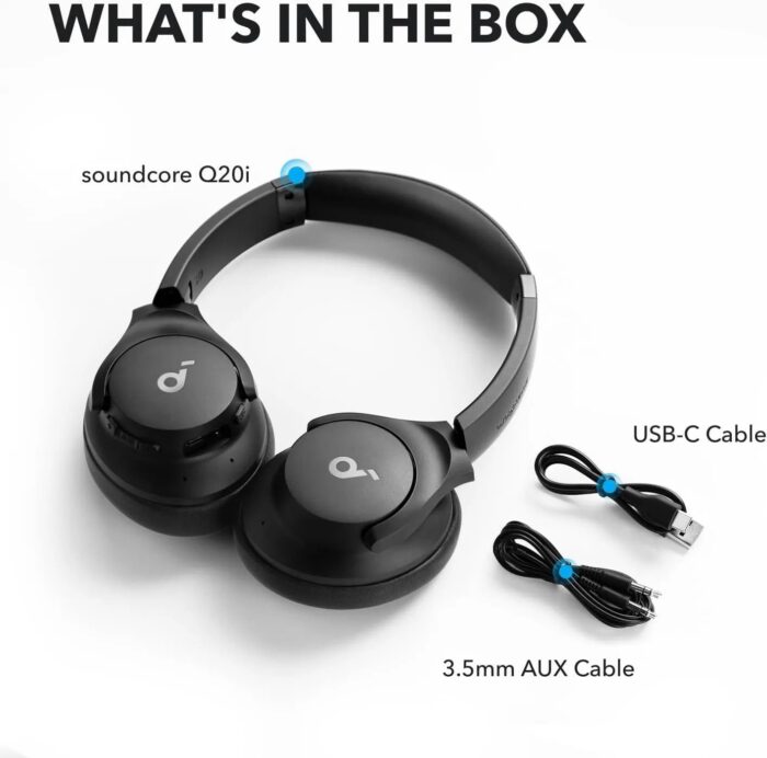 Anker Soundcore Q20i Hybrid Active Noise Cancelling Headphones - Image 9
