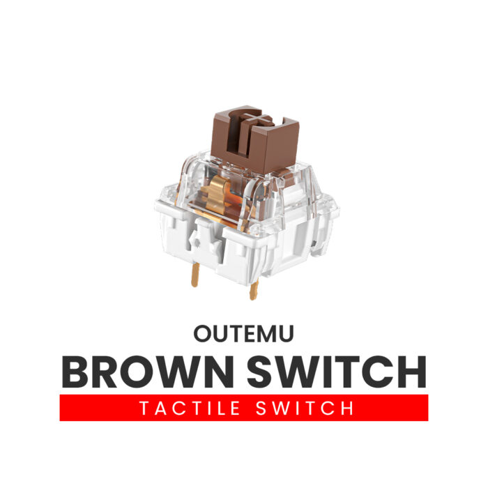 Outemu Brown Mechanical Keyboard Switch – 3PIN - Image 2