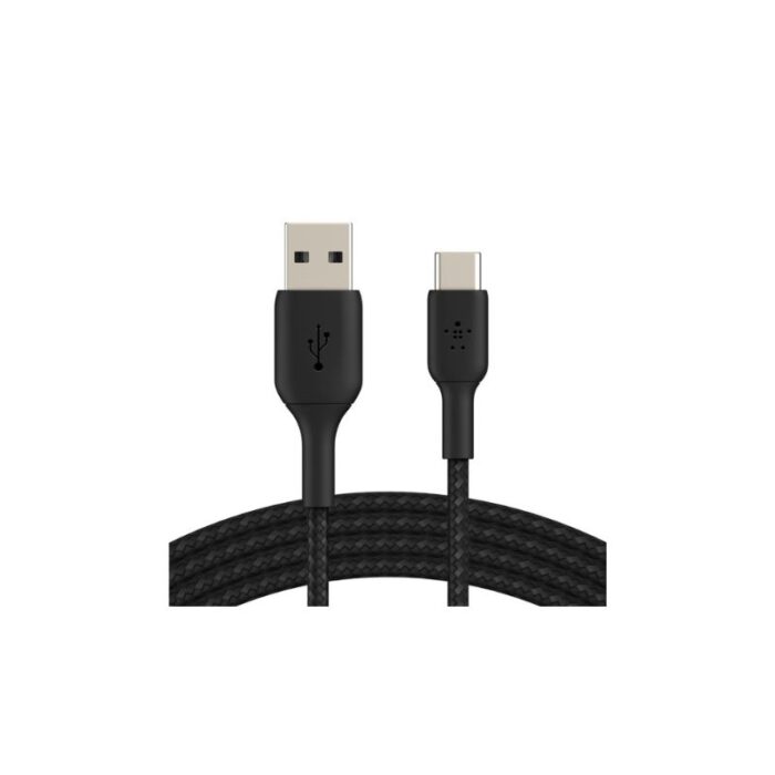 Belkin Cable - BoostCharge Braided USB-C to USB-A Cable 2M - BLK (CAB002bt2MBK)
