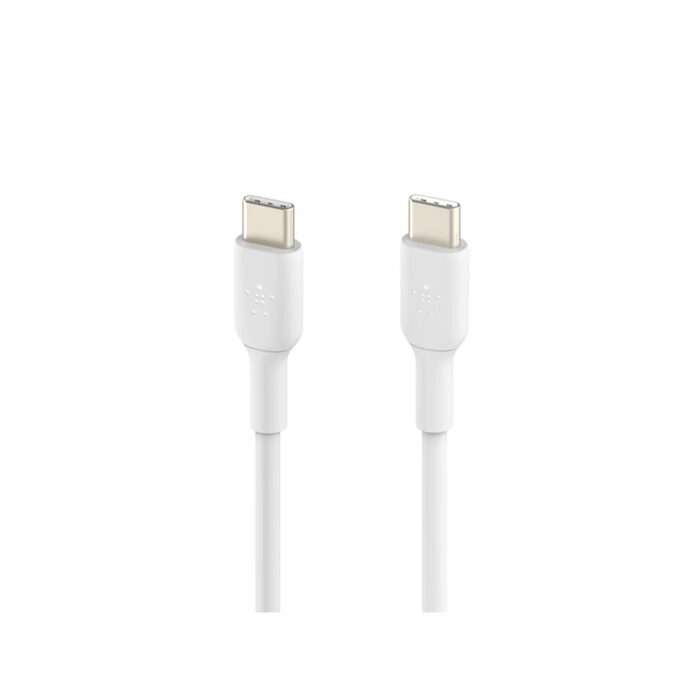 Belkin Cable - BoostCharge USB-C to USB-C Cable 1M - WHT (CAB003bt1MWH) - Image 2