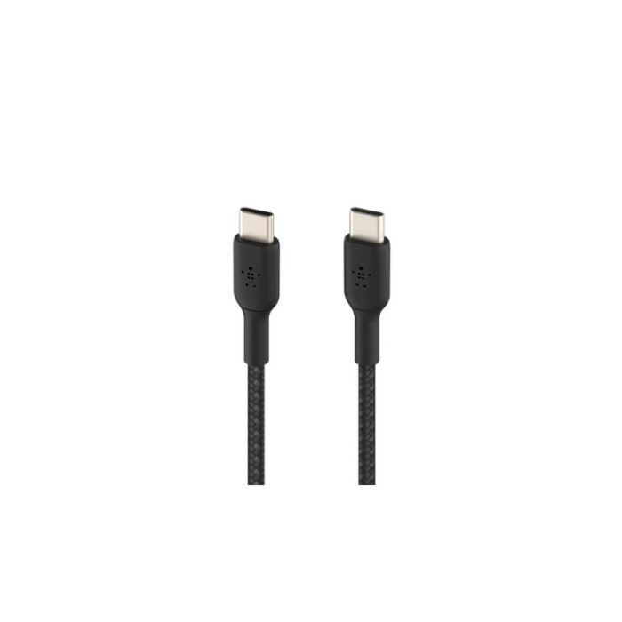 Belkin Cable - BoostCharge Braided USB-C to USB-C Cable 1M - BLK (CAB004bt1MBK)
