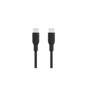 Belkin Cable - BoostCharge Braided USB-C to USB-C 100W 2M - BLK (CAB014bt2MBK)