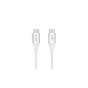 Belkin Cable - BoostCharge Braided USB-C to USB-C 240W 2M - WHT (CAB015bt2MWH)