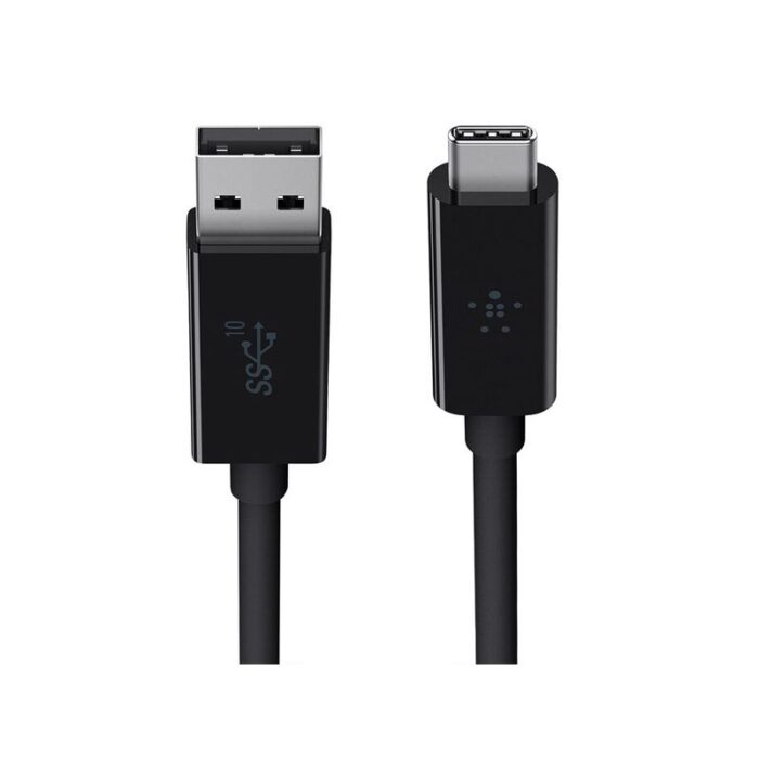Belkin Cable - Computer 3.1 USB-A to USB-C 10GBps 3A Charge 1M - BLK (F2CU029bt1M-BLK) - Image 2