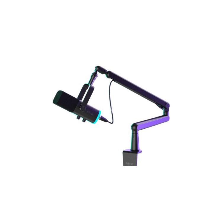 FIFINE BM88 Microphone Boom Arm, Low Profile Mic Arm Stand