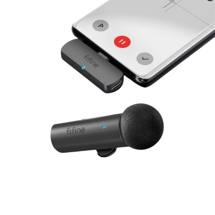 FIFINE M6 Wireless Lavalier Lapel Microphone System - Image 2
