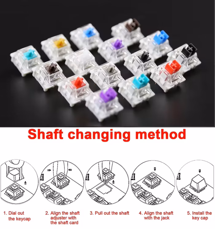 Outemu Brown Mechanical Keyboard Switch – 3PIN - Image 6