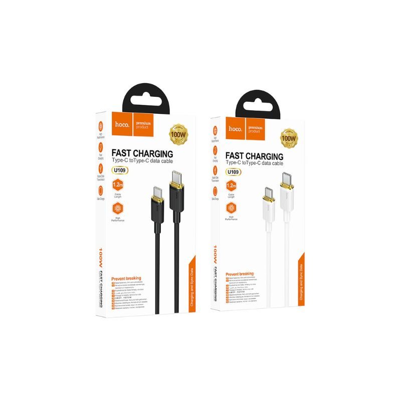 HOCO U109 Charging Data Cable Type-C to Type-C 100W - Image 4