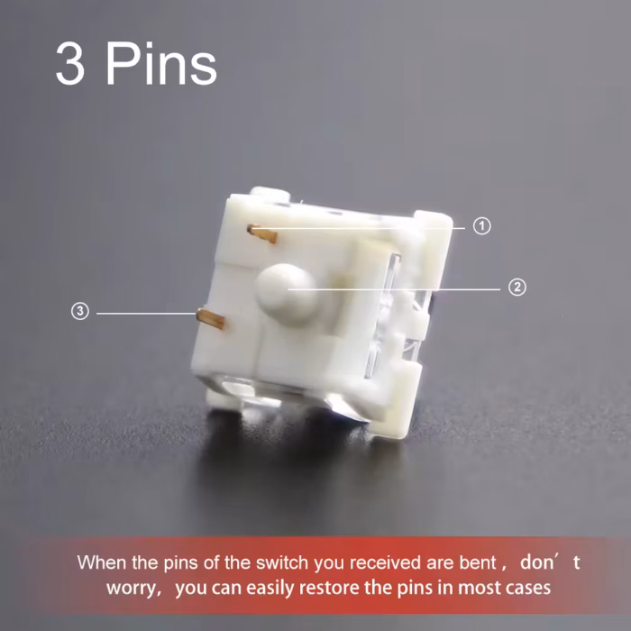 Outemu Brown Mechanical Keyboard Switch – 3PIN - Image 4