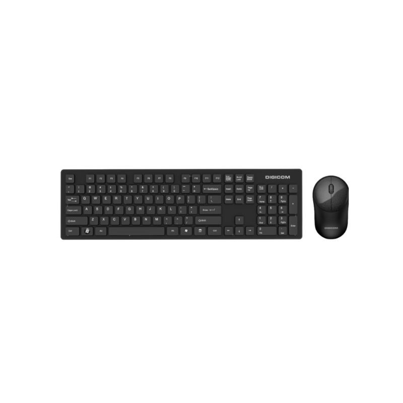 Digicom Wireless Keyboard + Mouse Combo DG-K80 (Black)