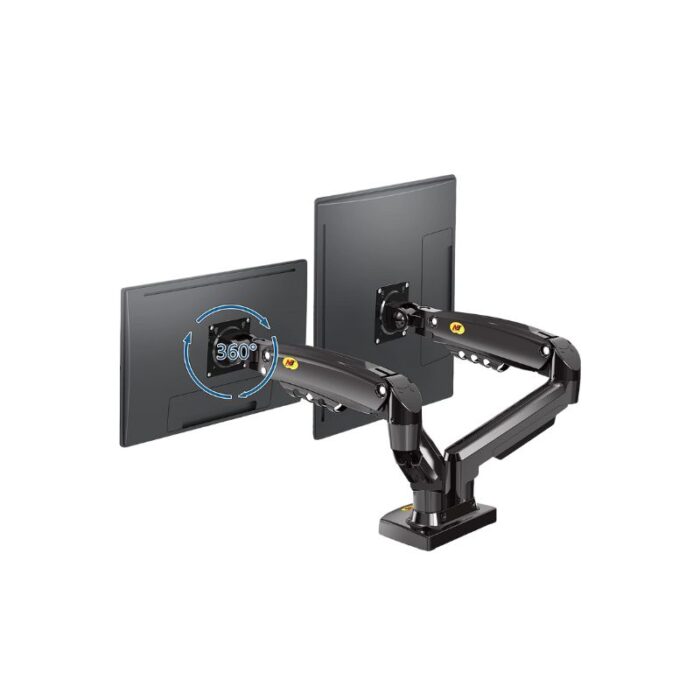 North Bayou F160 Dual Monitor Desk Mount Stand - Image 2