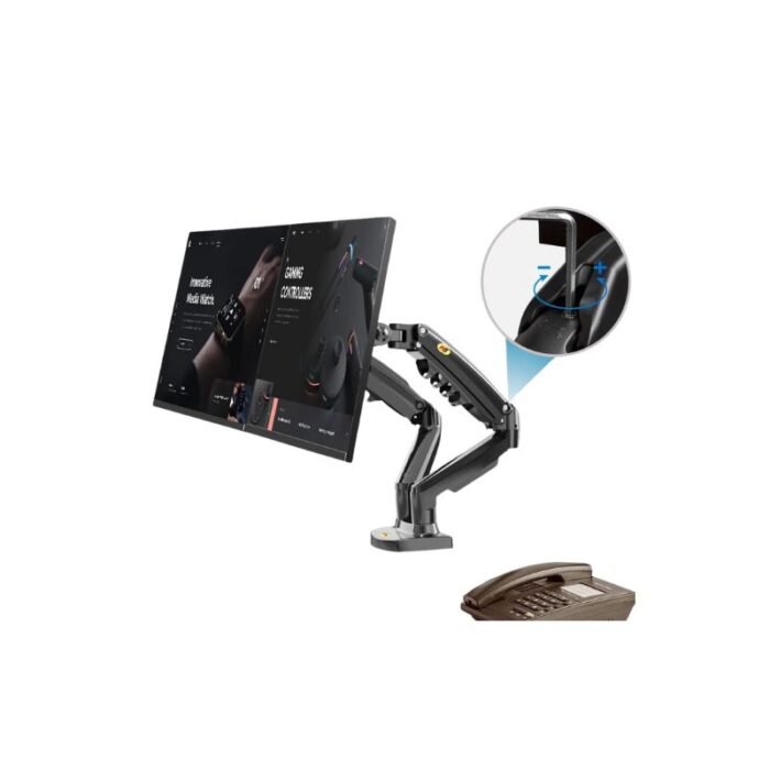 North Bayou F160 Dual Monitor Desk Mount Stand - Image 3