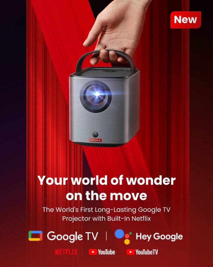 Nebula Mars 3 Air Projector | Portable Google TV Projector - Image 3