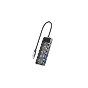 Recci 5 in 1 Hub Transparent Design PD 100W