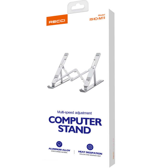 Recci RHO-M11 Laptop Stand with Multi-Speed Adjustment and Aluminum Alloy Design - Image 3