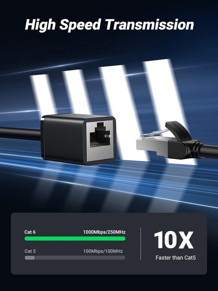 UGREEN 1 Mtr Cat6 F/UTP Male To Female Ethernet Extension Cable - Image 3