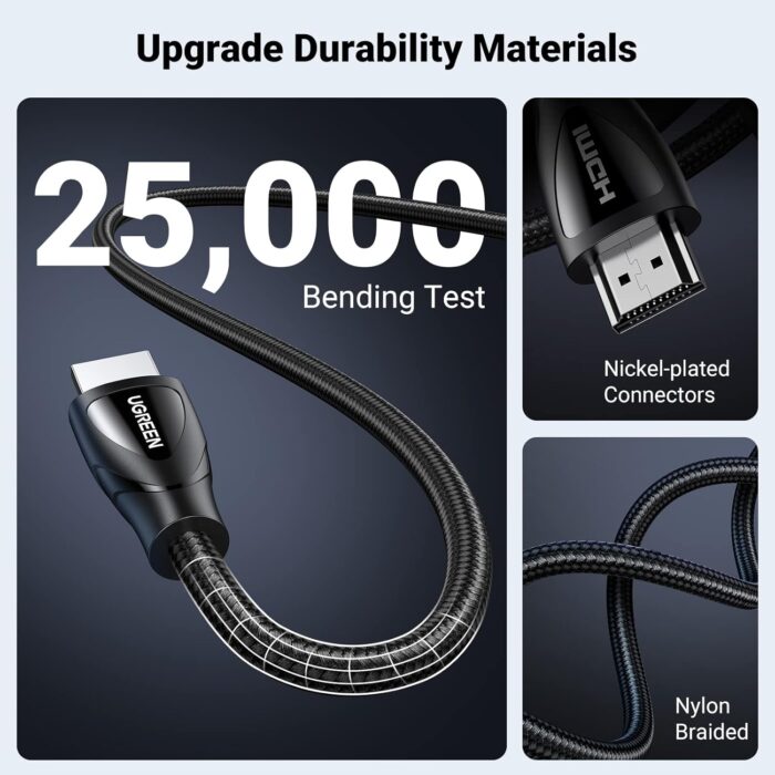 UGREEN 4/8K (120Hz/60Hz) HDMI 2.1 Male To Male Cable - Image 7