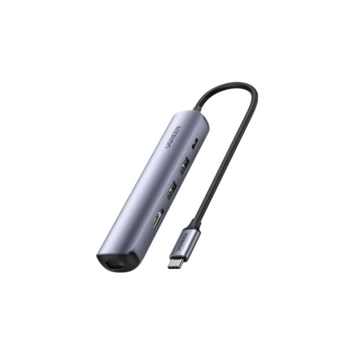 UGREEN 5-IN-1 USB-C Hub (4K@60Hz HDMI, RJ45 Ethernet, 100W PD)