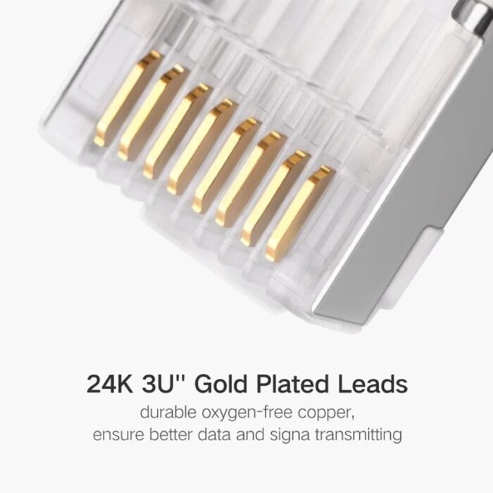 UGREEN 50248 RJ45 CAT6 Shielded Connectors (100 pcs) - Image 5