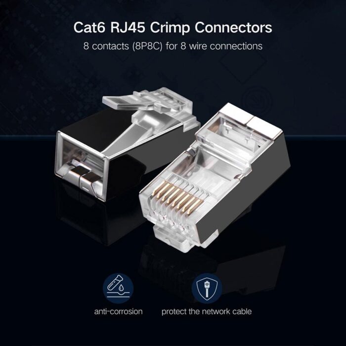 UGREEN 50248 RJ45 CAT6 Shielded Connectors (100 pcs) - Image 8
