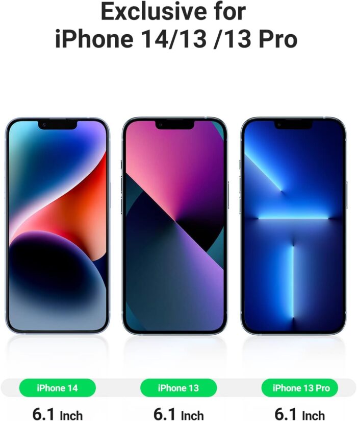 UGREEN Full Coverage HD Tempered Glass Screen Protector with Alignment Tool for iPhone 13/13 Pro (2-Pack) - Image 7
