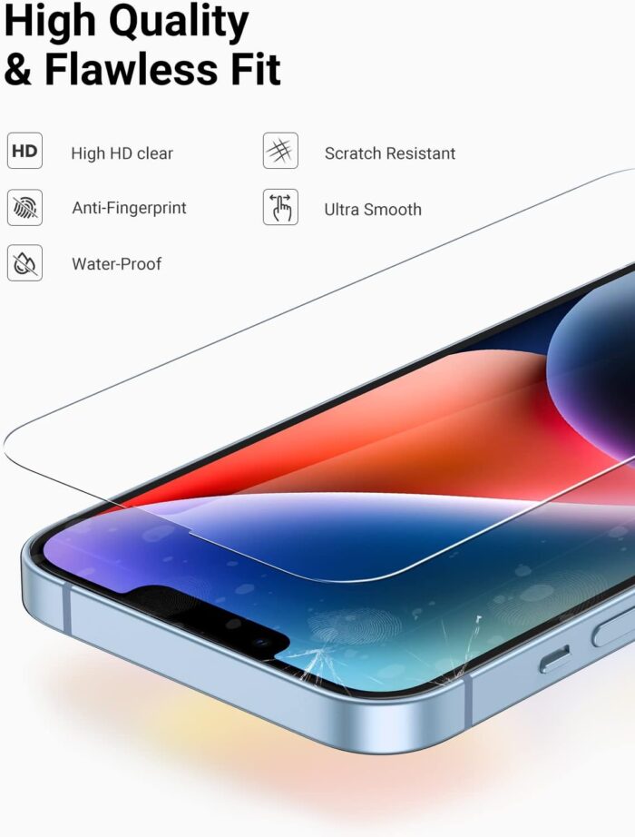 UGREEN 80992 Full Coverage Privacy Tempered Glass Screen Protector for iPhone 13 Pro Max (1-Pack) - Image 5