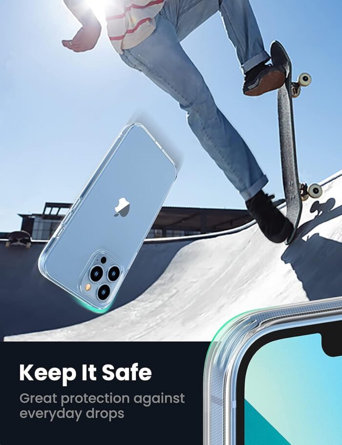UGREEN Crystal Glass Protective Case for iPhone 13 Pro Max (Clear) - Image 4