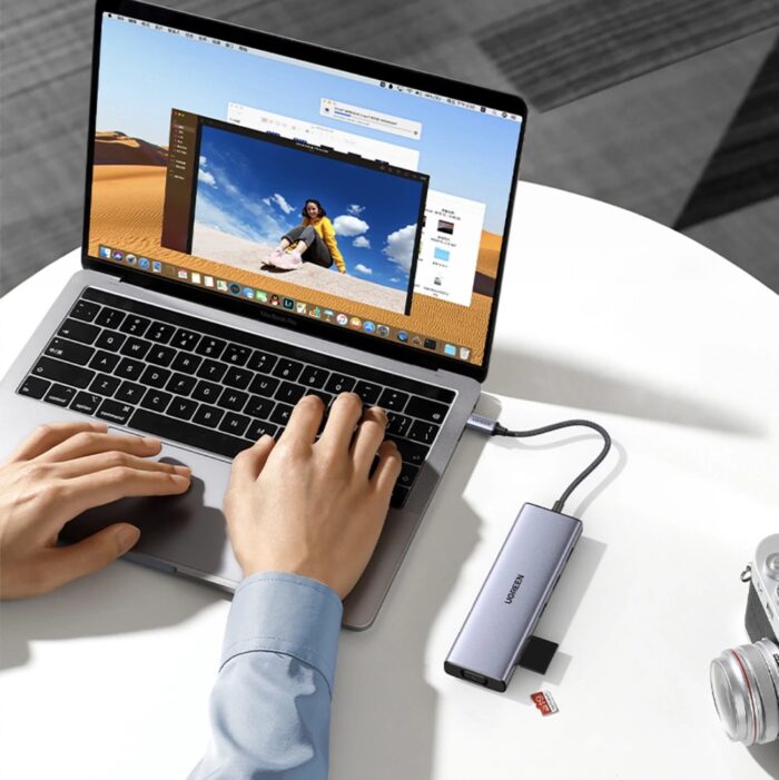 UGREEN 9 in 1 USB-C To 3*USB 3.0 A+HDMI+VGA+RJ45 Gigabit+SD/TF+PD Converter - Image 10