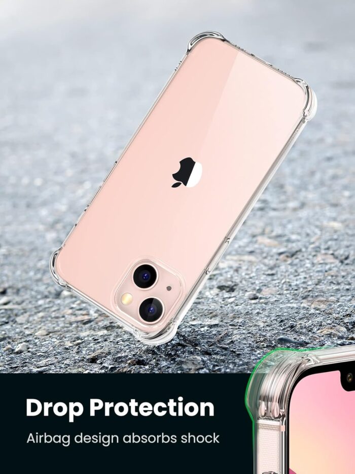 UGREEN Bright Cushion Protective Case for iPhone 13 (Clear) - Image 4