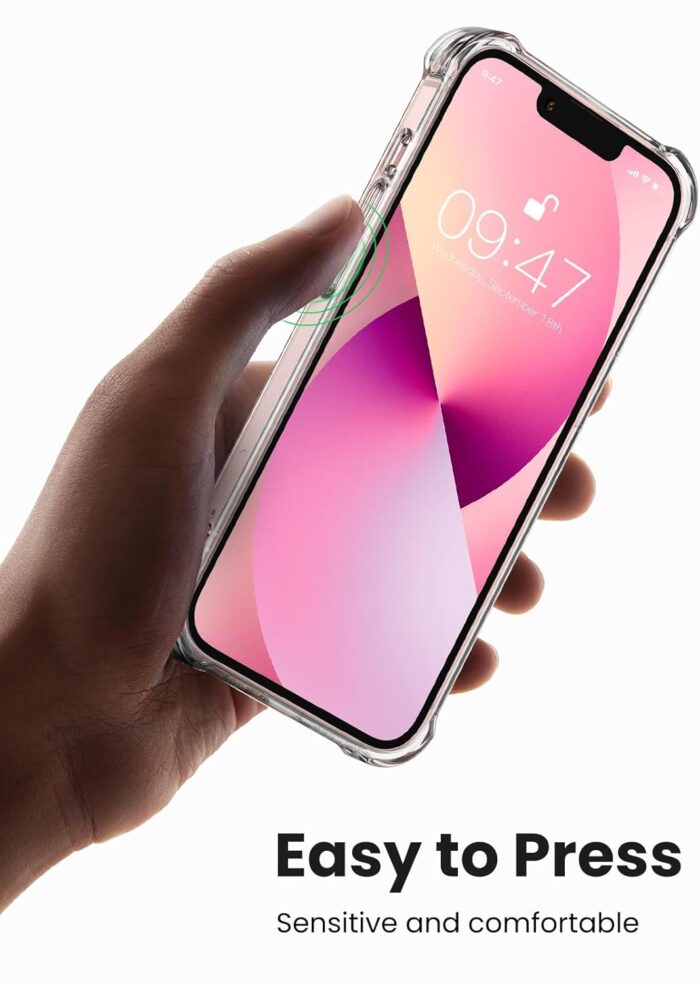 UGREEN Bright Cushion Protective Case for iPhone 13 (Clear) - Image 6