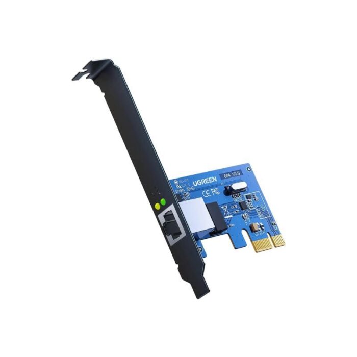 UGREEN Gigabit 10/100/1000Mbps Ethernet PCI Express Network Controller Card for Desktop PC (30771)