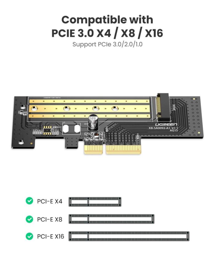UGREEN M.2 NVME to PCI Express 3.0 x4 Adapter Card - Image 4