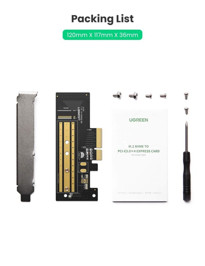 UGREEN M.2 NVME to PCI Express 3.0 x4 Adapter Card - Image 10