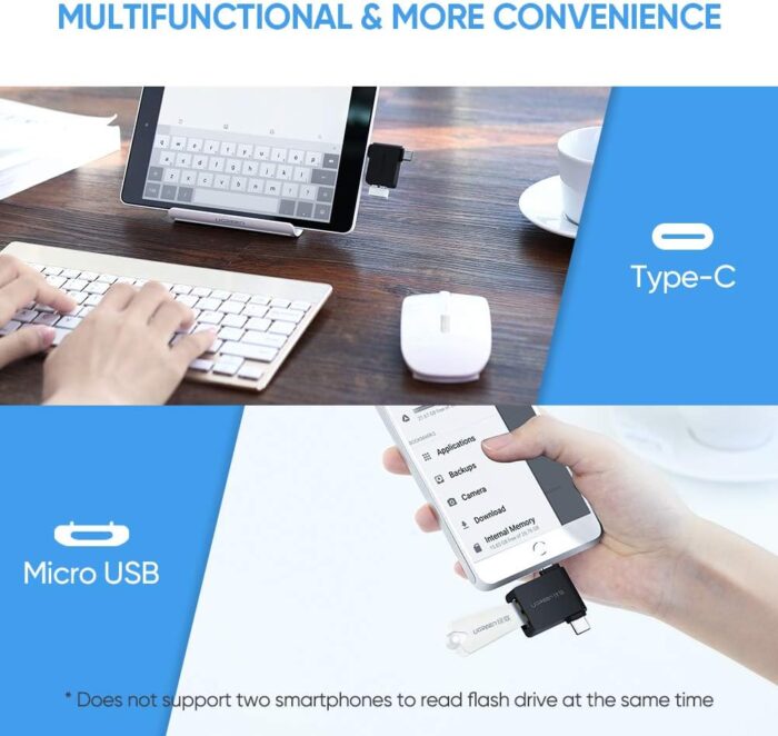 UGREEN Micro USB + USB-C to USB 3.0 OTG Adapter - Image 4