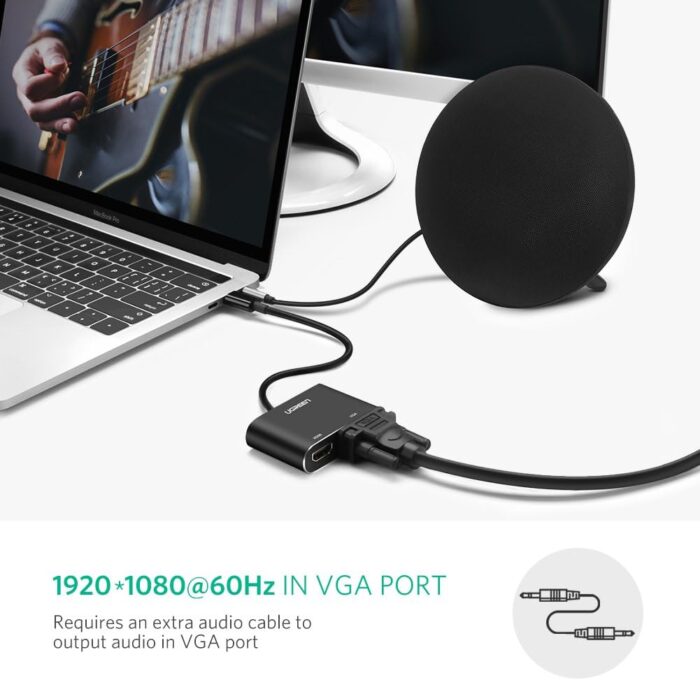 UGREEN Mini DP to HDMI+VGA Converter - Image 5
