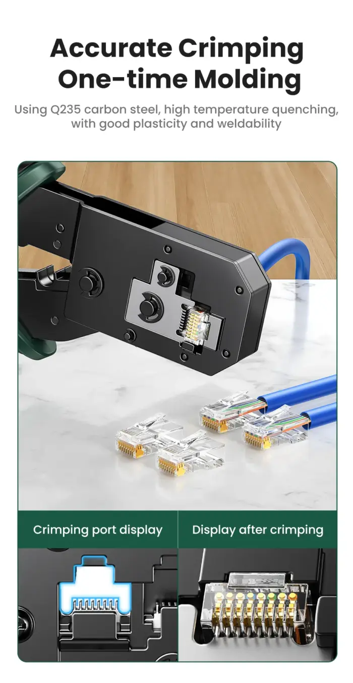 UGREEN RJ45 Multifunction Wire Stripper Cutter Crimper (70683) - Image 9