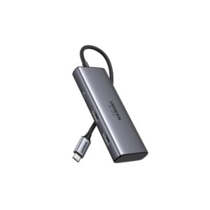 UGREEN 6 in 1 with 2 Port HDMI USB-C to 2xUSB-A 3.0 + 2xHDMI + PD port Converter