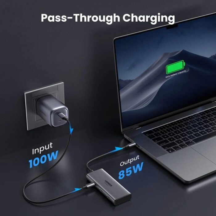 UGREEN 6 in 1 with 2 Port HDMI USB-C to 2xUSB-A 3.0 + 2xHDMI + PD port Converter - Image 7