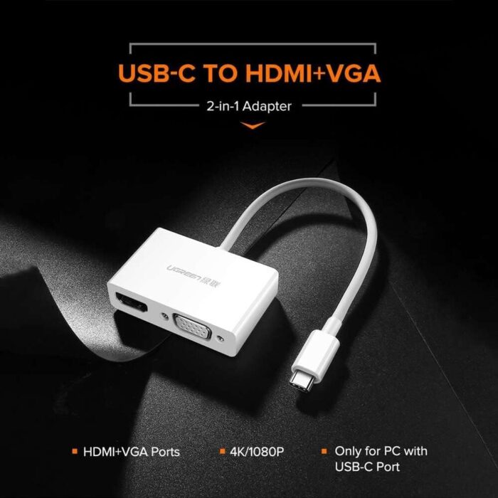 UGREEN 30843 USB-C to HDMI & VGA Converter - Image 3