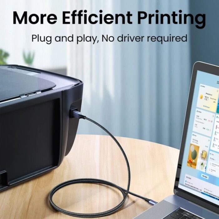 UGREEN Type-C to USB-B Printer Cable (5 Meters) - Image 3