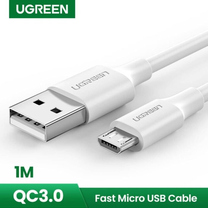 UGREEN USB 2.0 Male to USB-C 3.1 Male Charge & Sync Cable - 1 Mtr - Image 3
