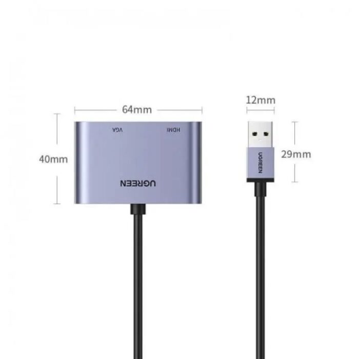 UGREEN USB 3.0 to HDMI+VGA Converter - Image 3