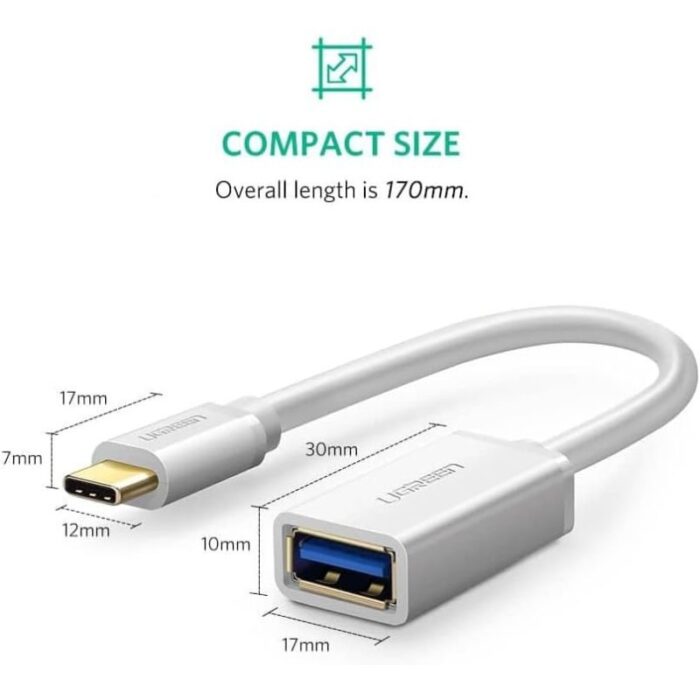 UGREEN USB-C Male to USB 3.0 A Female Cable - Image 3