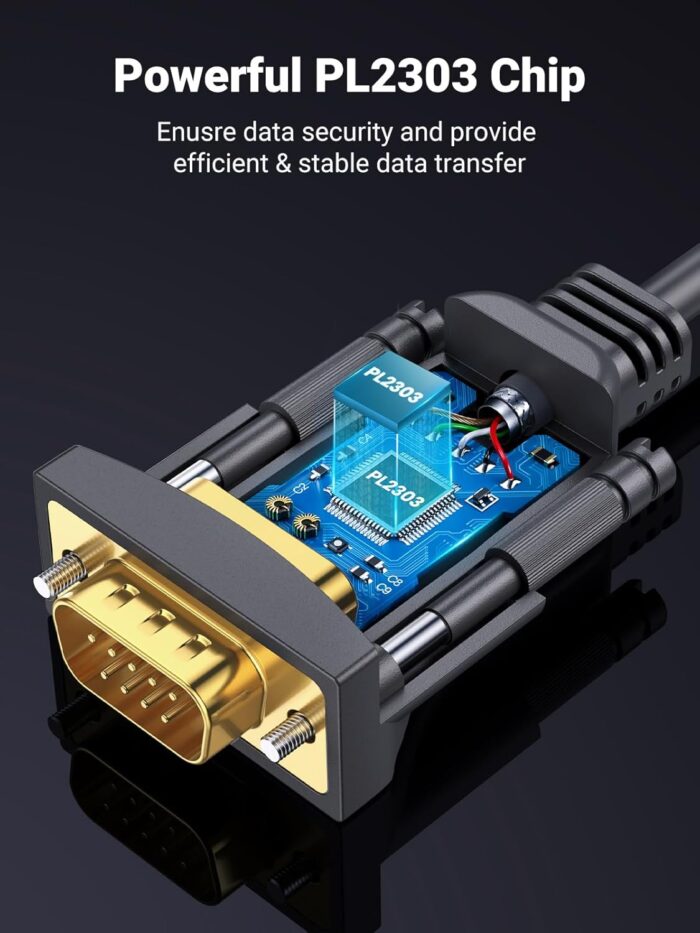 UGREEN 3 Mtr USB to DB9 RS-232 Adapter Cable - Image 5