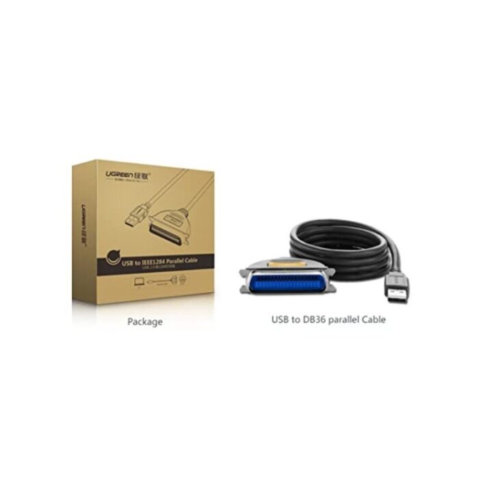 UGREEN 2 Mtr USB 2.0 A to CN36/IEEE1284 Female Parallel Printer Cable - Image 3
