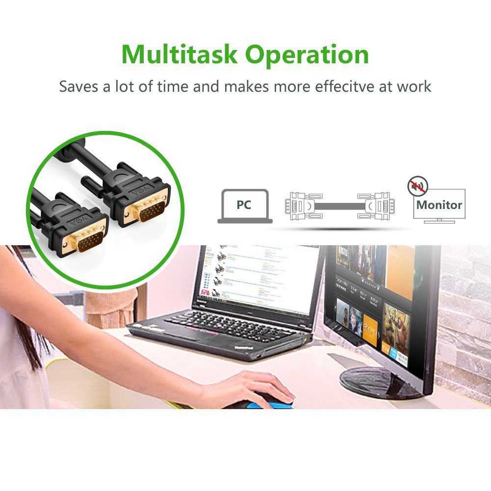 UGREEN VGA Male to Male Cable - Image 6